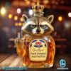 Raccoon Fuck Around And Find Out Whiskey Bottle RqucWdt