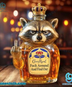 Raccoon Fuck Around And Find Out Whiskey Bottle RqucWdt
