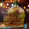 San Francisco 49ers 80th Anniversary 1946-2026 Helmet Custom Whiskey Bottle-b DYMAWt2