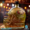 San Francisco 49ers 80th Anniversary 1946-2026 Helmet Custom Whiskey Bottle-c 51mrouD