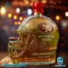 San Francisco 49ers 80th Anniversary 1946-2026 Helmet Custom Whiskey Bottle-y ti9Hape