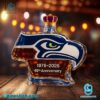 Seattle Seahawks 49th Anniversary 1976-2025 custom Whisky Bottle cQsUNhW