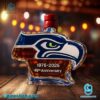 Seattle Seahawks 49th Anniversary 1976-2025 custom Whisky Bottle-b TNFknH3