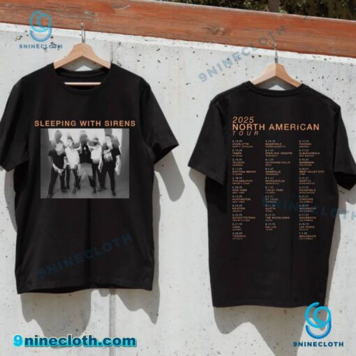 Sleeping With Sirens Photo 2025 North American Tour T-shirt tfRdkEn