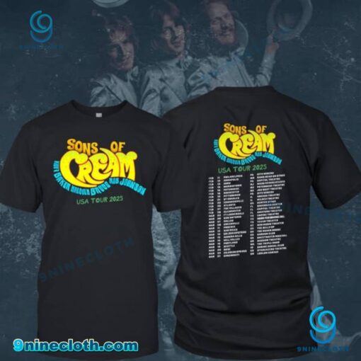 Sons Of A Cream USA Tour 2025 T-shirt zx9QtuM