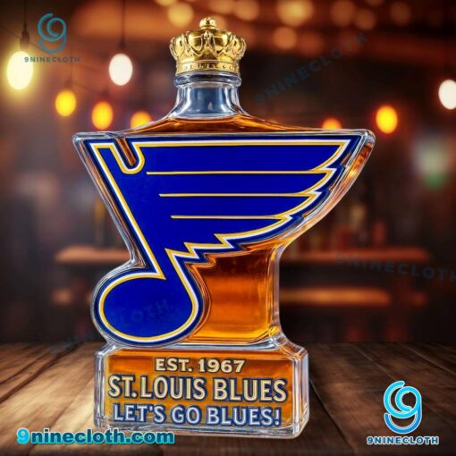 St. Louis Blues Let's Go Blues Custom Whiskey Bottle wZ8Tl2J