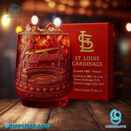 St. Louis Cardinals Stadium Whiskey Glass nkrgidm