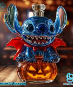 Stitch Halloween Custom Whiskey Bottle nJSTK0D