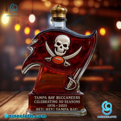 Tampa Bay Buccaneers 50 Seasons Hey Hey Tampa Bay Whiskey Bottle kEP6ucq