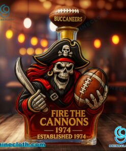 Tampa Bay Buccaneers Fire The Cannons Whiskey Bottle fr3avts
