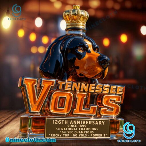 Tennessee Volunteers 126th Anniversary Custom Whiskey Bottle NyULtVl