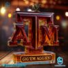 Texas A&M Aggies Gig'em Aggies Custom Whiskey Bottle-c OLv1YVG