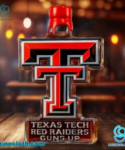 Texas Tech Red Raiders Guns Up Custom Whiskey Bottle AutvDzj