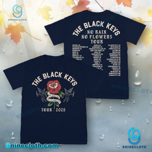 The Black Keys No Rain No Flowers Tour 2025 T-shirt x5YzhSB