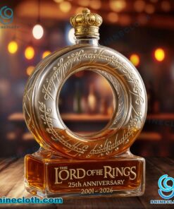 The Lord Of The Rings 25th Anniversary 2001-2026 Custom Whiskey Bottle QMuN7Xa