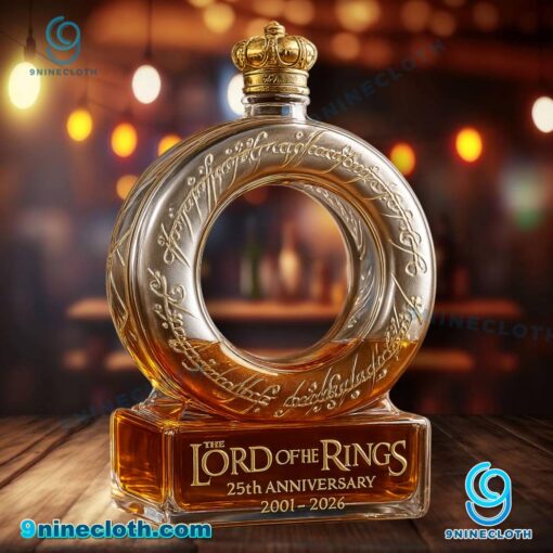 The Lord Of The Rings 25th Anniversary 2001-2026 Custom Whiskey Bottle QMuN7Xa