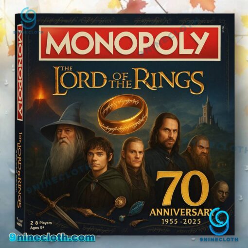 The Lord Of The Rings 70th Anniversary 1955-2025 Monopoly faTU6IM