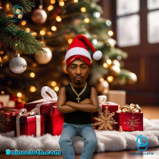 Tupac Christmas Elf Doll Wcuhyzl