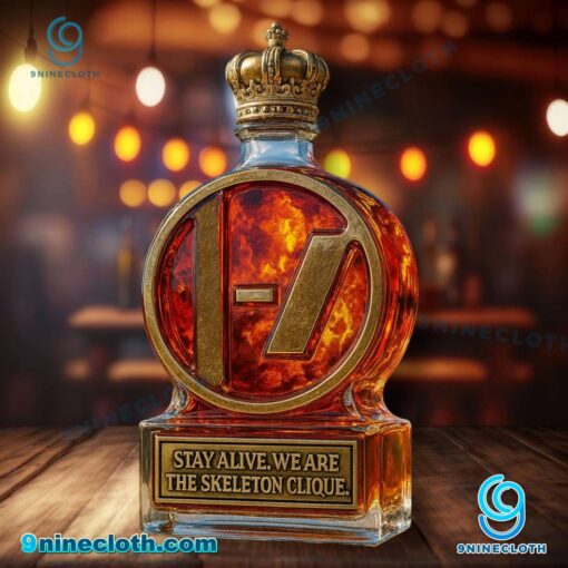 Twenty One Pilots Stay Alive We Are The Skeleton Clique Custom Whiskey Bottle bmau9lV