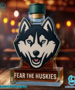 Uconn Huskies Fear The Huskies Custom Whiskey Bottle AIWxZk0