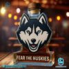 Uconn Huskies Fear The Huskies Custom Whiskey Bottle-a WNaFnmA