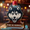Uconn Huskies Fear The Huskies Custom Whiskey Bottle-b ZKHVrQN