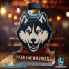 Uconn Huskies Fear The Huskies Custom Whiskey Bottle-x 6TLiGEf