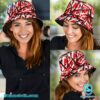 Van Halen Guitar Pattern Bucket Hat-c LQOP1H2