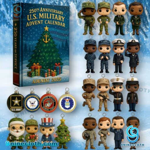 250th Anniversary U.S. Military Advent Calendar 2025 10MBgYi