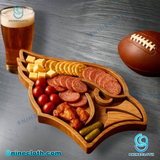 Arizona Cardinals Wooden Charcuterie Board JNDinR2