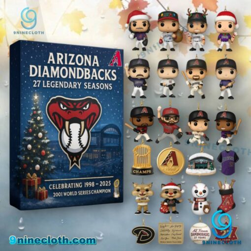 Arizona Diamondbacks 27 Legendary Seasons Advent Calendar 2025 fpEL5QD