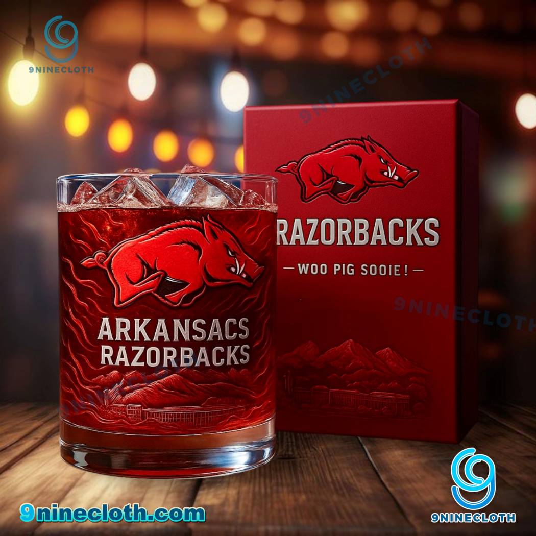 Arkansas Razorbacks Whiskey Glass 6E7SQfq
