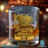 Atlanta Braves American Flag City Skyline Personalized Whiskey Glass-b py5qmbs