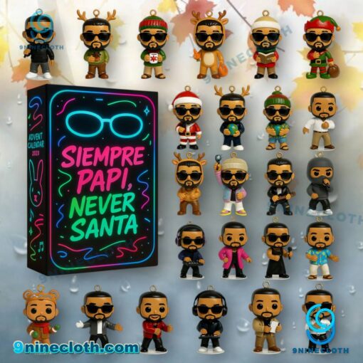 Bad Bunny Siempre Papi Never Santa Advent Calendar 2025 LykUVKv
