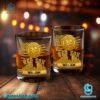 Boston Red Sox American Flag City Skyline Personalized Whiskey Glass-a QldNXDo