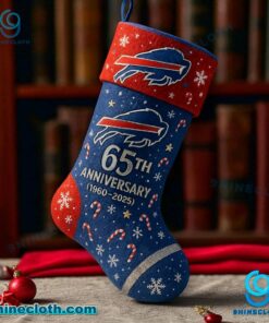 Buffalo Bills 65th Anniversary 1960-2025 Christmas Stocking Ockve2B