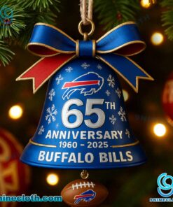 Buffalo Bills 65th Anniversary Christmas Bell w2pXtIa