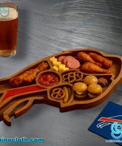 Buffalo Bills Wooden Charcuterie Board SpfkJjc