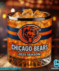 Chicago Bears 2025 Season Whiskey Glass lLVT9gW