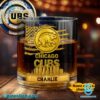 Chicago Cubs American Flag City Skyline Personalized Whiskey Glass 90Zypv7