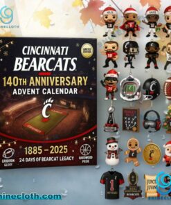 Cincinnati Bearcats 140th Anniversary Advent Calendar 2025 LGPQ0iT