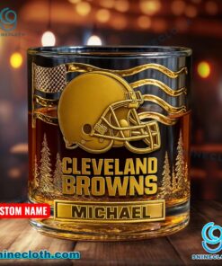 Cleveland Browns American Flag Personalized Whiskey Glass N5sPU2h