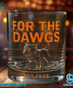 Cleveland Browns For The Dawgs Est 1946 Whiskey Glass CXKwzEr