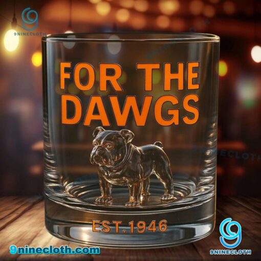 Cleveland Browns For The Dawgs Est 1946 Whiskey Glass CXKwzEr