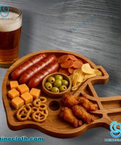 Cleveland Browns Wooden Charcuterie Board mnXWGq0