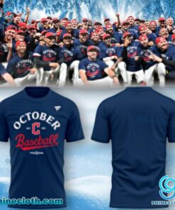 Cleveland Guardians October Baseball 2025 T-shirt dMrPVQA