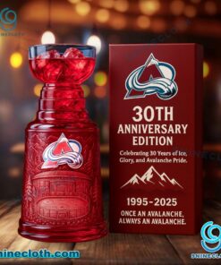 Colorado Avalanche 30th Anniversary Stanley Cup Glass 1QRiSx6