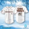 Colorado Rockies X Chris Brown Breezy Bowl XX 2025 Stadium World Tour Baseball Jersey MCINTot