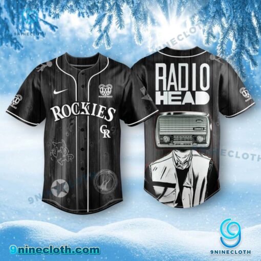 Colorado Rockies X Radiohead 2025 Tour Baseball Jersey xN1P3TA