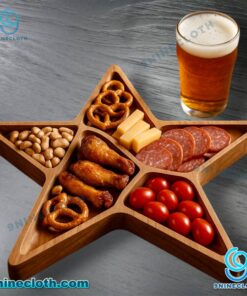 Dallas Cowboys Wooden Charcuterie Board OBMgfKU